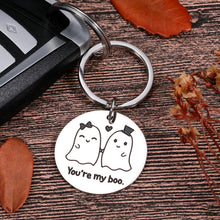 Load image into Gallery viewer, Gifts For Boyfriend Valentines Gifts for Him Husband From Girlfriend Wife Cute Halloween Boo Keychain Gifts for Couple Women Wedding 1 Year Anniversary Birhtday Gifts Christmas Ghost Love Boo Gifts