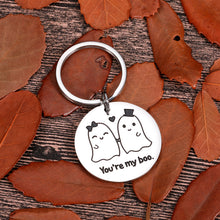 Load image into Gallery viewer, Gifts For Boyfriend Valentines Gifts for Him Husband From Girlfriend Wife Cute Halloween Boo Keychain Gifts for Couple Women Wedding 1 Year Anniversary Birhtday Gifts Christmas Ghost Love Boo Gifts