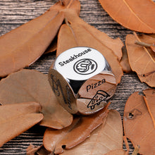 Load image into Gallery viewer, Food Decision Dice Decider for Couple Boyfriend Girlfriend Husband Wife Date Night Dice Gifts for Him Her Food Decision Dice Gifts One 11th Year Anniversary Valentines Gifts Dice for BFF Coworker