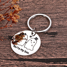 Load image into Gallery viewer, Gifts For Boyfriend Valentines Gifts for Him Husband From Girlfriend Wife Cute Halloween Boo Keychain Gifts for Couple Women Wedding 1 Year Anniversary Birhtday Gifts Christmas Ghost Love Boo Gifts