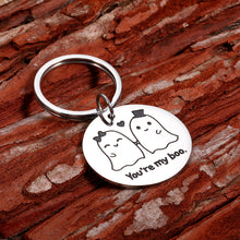 Load image into Gallery viewer, Gifts For Boyfriend Valentines Gifts for Him Husband From Girlfriend Wife Cute Halloween Boo Keychain Gifts for Couple Women Wedding 1 Year Anniversary Birhtday Gifts Christmas Ghost Love Boo Gifts