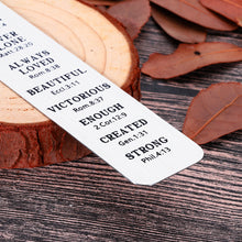 Load image into Gallery viewer, Christian Bookmark Gifts for Women Men Female Christmas Religious Gifts for Him Her Confirmation Gifts Bible Verse Bookmark for Book Lovers Teenage Girls Baptism Catholic Gifts for Female Stuffer