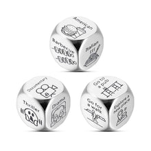Load image into Gallery viewer, Date Night Gifts Anniversary Birthday Couple Gifts Naughty Dice for Her Him Boyfriend Girlfriend Husband Wife Decision Dice for Bride Groom One Year Anniversary Valentines Wedding Engagement Gift