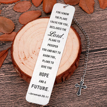 Load image into Gallery viewer, Inspirational Gifts Book Lovers Bookmarks for Women Men Christian Bookmark for Girls Kids Bible Verse Religious Baptism Catholic Gifts for Him Her Readers Metal Bookmarks Christmas Birthday Bulk Gifts