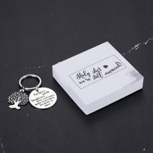 Load image into Gallery viewer, Holy shit we’re still married Fathers Day Gifts for Dad Keychain Birthday Christmas Gifts for Daddy Step Dad from Daughter Kids