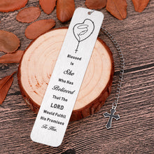 Load image into Gallery viewer, Christian Inspirational Gifts Bookmark for Women Men Book Lovers Bookmarks for Her Girls Kids Bible Verse Religious Gifts Baptism Catholic Christmas Metal Bookmarks Birthday Gifts for Readers in Bulk