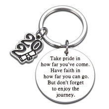 Load image into Gallery viewer, Class of 2021 Graduation Gifts Keychain For Him Her Daughter Son From Mom Dad Graduate Students From College High Medical Law School For Nurse Engineers College Masters Inspirational Double-Sided Gift