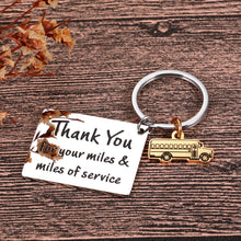 Load image into Gallery viewer, School Bus Driver Appreciation Gifts for Women Men Keychain Christmas Thank You Gifts Birthday Retirement Bus Driver Keychain End of School Year Back to School Gifts Employee Appreciation Gifts Bulk