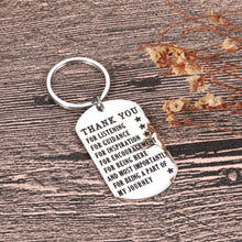 Load image into Gallery viewer, Christmas Thank You Gift for Coworkers Men Going Away Gift for Coworker Retirement Gift For Men Mentor Gift Boss Keychain Teacher Keychain Gratitude Gift for Male Worker Birthday Gift for Boss Appreciation Gift