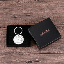 Load image into Gallery viewer, Valentines Day Gifts for Him Girlfriend Boyfriend Date Keychain from BFF Couple Keychain for Her Wedding Anniversary Birthday Thanksgiving Love Keychain for Husband Wife May Not My First Keychain