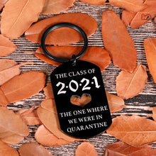 Load image into Gallery viewer, Fun Gifts Graduate Keychain For Daughter Son From Dad Mom Grandparents Nephew Niece Teen Medical Law Grad Students Keyring For Him Her women men boys girls Maters Nurse College High School Students