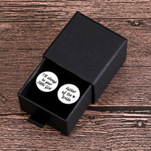 Load image into Gallery viewer, Cufflinks for Men Men Initials Sterling Silver Father of The Bride Cufflinks Gifts from Daughter Dad Cufflinks for Men Set Shirt Cufflinks Father of The Groom Gift Father's Day Gift
