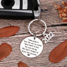 Load image into Gallery viewer, Graduation Gifts For Him Her Class of 2022 Seniors Students Keychain Graduation Masters Nurses Students from College Medical High School Gifts for Women Men Girls Daughter Son Graduates from Dad Mom