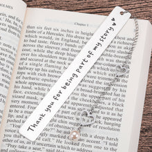 Load image into Gallery viewer, Thank You Gifts for Women Men Bookmarks for Book Lovers Employee Appreciation Gifts for Teacher Coworker Christmas Gifts for Teen Girls Metal Bookmark Best Friend Gifts for Readers Bookish Bulk Gifts