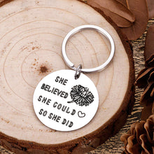 Load image into Gallery viewer, Class Of 2022 College School Graduation Gifts For Her High Middle Medical Nurse Students Graduate Gifts for Girls Inspirational Surgery Cancer Recovery from Mom Dad Motivational Did Keychain