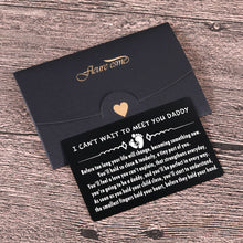Load image into Gallery viewer, Wallet Insert Card Gifts for New Dad Father to Be Expectant Fathers from Wife Mommy to Be Daguhter Son Gifts for Pregnancy Announcement for Husband Fathers Day Christmas Valentines Birthday for Him