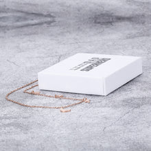 Load image into Gallery viewer, To The World You May Just Be A Dad To Us You Are A Superhero Delicate Star Moon Pendant Necklace Dainty Minimal Charm Necklace Choker Rose Gold 16" - 18" Adjustable Chain Jewelry Gifts for Women Girls