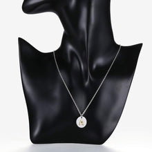 Load image into Gallery viewer, Valentine Day Gifts Initial Letter Pendant Necklace For Her Women Girls 18K Gold Plated Alphabet 26 A-Z Necklace Stainless Steel Round Script Name Monogram Charm Adjustable Chain Jewelry Teens