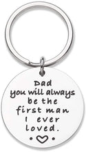 Load image into Gallery viewer, Fathers Day Gifts For Dad Keychain Birthday Gifts For Step Dad From Daughter Son Kids Wife Always Be Your Little Girl Key Ring Father In Law Dad Of The Bride Wedding Anniversary Men Him