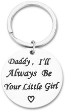 Load image into Gallery viewer, Fathers Day Birthday Gifts for Dad Keychain Son Daughter To Daddy Stepdad Men