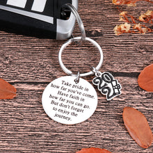 Load image into Gallery viewer, Class of 2021 Graduation Gifts Keychain For Him Her Daughter Son From Mom Dad Graduate Students From College High Medical Law School For Nurse Engineers College Masters Inspirational Double-Sided Gift