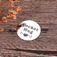 Load image into Gallery viewer, Pocket Hug Token Keepsake Gifts for Boyfriend Son Daughter Newphew Best Friends Long Distance Relationship Inspirational Gifts from Girlfriend Mom Dad Graduation Retirement Gifts Double-Sided Coin