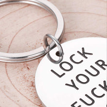Load image into Gallery viewer, Lock Your Door Keychain My Favorite Murder Hotel Keychain for Murderinos True Crime Fans Gifts New Home Housewarming Gifts for Friends Podcast Lover Fans Enthusiasts Him Her Moving in