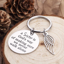 Load image into Gallery viewer, Sister Best Friends Gifts from Sister Friendship Keychain for Teenage Girls Women BFF Bestie Birthday Wedding Valentine Day Gifts Cousin Step Sister in Law Key Ring Jewelry Presents Her