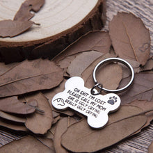 Load image into Gallery viewer, Funny Pet Tag, Funny Cute Dog Tag for Dogs Cats , Engraved Bone Shape Dog Collar Tag - I'm Lost Please Call My Mom She’s Ugly Crying New Puppy Tag Gift Stainless Steel
