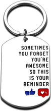 Load image into Gallery viewer, Funny Christmas Inspirational Keychain Gifts for Friend BFF Men Women Teen Boys Girls Graduation Birthday Gift for Daughter Son Boyfriend Women Men Coworker Thanksgiving Key Chain Gifts Him Her