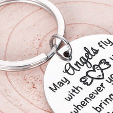 Load image into Gallery viewer, Traveller Prayer Key Chain Long Distance Journey Gifts Goodbye Farewell Leaving Going Away Parting Gifts Military Deployment Gifts For Him Her Boyfriend Son Daughter Going Off To College Gifts