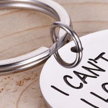 Load image into Gallery viewer, Funny Boyfriend Girlfriend Christmas Valentine Keychain- I Cant Say Love You Enough Wife Husband Birthday Anniversary Gifts for Him Her Fiance Fiancee Engagement Wedding Bride Groom Present Keyring