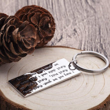 Load image into Gallery viewer, Husband Gifts for Fathers Day Anniversary from Wife Couple Keychains Boyfriend Girlfriend Birthday Wedding Love Key Ring Gifts for Him Her Men Women I Just Want to Be Your Last Everything Dog Tag