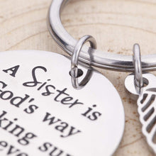 Load image into Gallery viewer, Sister Best Friends Gifts from Sister Friendship Keychain for Teenage Girls Women BFF Bestie Birthday Wedding Valentine Day Gifts Cousin Step Sister in Law Key Ring Jewelry Presents Her