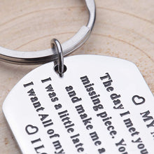 Load image into Gallery viewer, Anniversary Gifts For Him Men Husband To My Man Keychain I Love You Gifts for Hubby Boyfriend Birthday Valentine's Day Fiance Groom Wedding Couple Gifts Key Chain from Girlfriend Wife