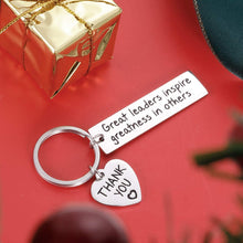 Load image into Gallery viewer, Leaders Boss Appreciation Gifts Keychain for Christmas Men Women Office Gifts for PM Supervisor Mentor Leader Birthday Thank You Leaving Going Away Gifts Retirement Coworker Boss Day Presents