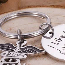 Load image into Gallery viewer, Funny Nurse Appreciation Keychain Gifts for Phlebotomist Nurse Assistant Intern Nursing Coworkers Phlebotomy Technician Nurse Graduation Key Chain RN Medical Students Women Men LPN Jewelry Presents