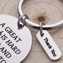 Load image into Gallery viewer, Coach Gifts For Men Women Coach Keychain Basketball Football Cheer A Great Coach Is Hard To Find Thank You Gifts For Coaches Soccer Gymnastics Retirement Appreication Gifts