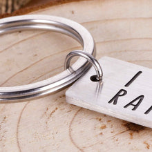Load image into Gallery viewer, Boyfriend Girlfriend Keychain Stocking Stuffer Presents for Wife Husband I Love You Rain Or Shine Him Her Birthday Anniversary Giftss For Fiance Fiancee Engagement Bride Groom Present
