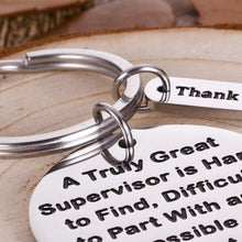 Load image into Gallery viewer, Supervisor Gifts For Christmas Women Men Office Keychain Appreciation Gifts For Mentor Leader Boss Day Birthday Thank You Leaving Going Away Gifts Retirement Coworker Boss Lady Goodbye Presents