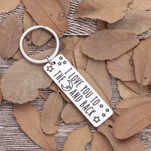 Load image into Gallery viewer, Fathers Day Gifs for Dad I Love You Keychain Gifs for Him from wife daughter son Birthday Anniversary Gifs for Girlfriend Boyfriend Wife Husband Couple Wedding Gifs Men Women Key Ring