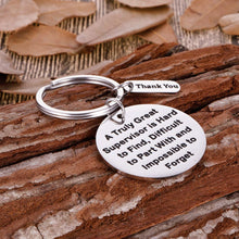 Load image into Gallery viewer, Supervisor Gifts For Christmas Women Men Office Keychain Appreciation Gifts For Mentor Leader Boss Day Birthday Thank You Leaving Going Away Gifts Retirement Coworker Boss Lady Goodbye Presents