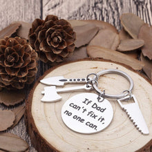 Load image into Gallery viewer, Dad-Birthday-Gifts-Keychain-for-New-Step Dad Daddy to Be Fathers Day Gifts from Daughter Son Kids Wife to Husband Gifts Wedding Anniversary for Men Him Presents Hand Tool Charm