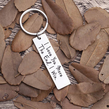Load image into Gallery viewer, Husband Wife Keychain Christmas Gifts for Him Her I Love You More The End I Win Key Chain for Boyfriend Anniversary Presents Girlfriend Birthday Wedding for Fiance Funny Man Woman Present Jewelry