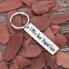 Load image into Gallery viewer, Long Distance Relationship Friendship Gifts for him her Sister Keychain Boyfriend Girlfriend Anniversary Gifts Husband Wife Valentine Gifts for Best Friends Miss You Key Chain Christmas Presents