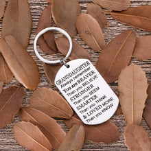 Load image into Gallery viewer, Granddaughter Christmas Gifts Jewelry Keychain from Grandma Grandpa to Granddaughter Inspirational Stocking Stuffers For Her Teen Adult Women Teenage Girls Birthday Gradation Wedding Gifts Presents