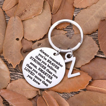 Load image into Gallery viewer, Inspirational Christmas Gifts for Son Daughter Keychain Personalized Initial Charm Valentine Women Men Friends Teens Sweet 16 Birthday College Graduation Gifts for Teenage Boy Girls Gifts Him Her