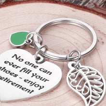 Load image into Gallery viewer, Retirement Gifts Keychain for Women Coworker Leaving Gifts for Retirees Office Colleague Boss Goodbye Farewell Gifts for Him Her Nurses Teachers Military Army Navy Retirement Key Chain Present
