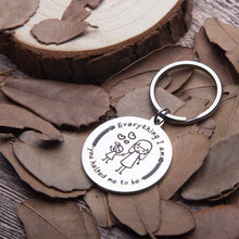 Load image into Gallery viewer, Keychain Gifts for Mom Mothers Day Birthday Gifts for Mom Keychain Gifts from Daughter Son Everything I Am You Helped Me to Be Mother’s Day Gifts Presents for Mother Mum