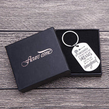 Load image into Gallery viewer, Inspirational Keychain Gifts Personalized Engraved Charm Key Chain Ring Pendant Go Confidently in The Direction of Your Dreams Graduation Birthday Gift for Office, Teen Boys, Teenage Girls